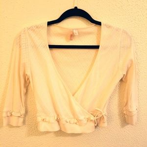 Anthroplogie  Fine knit sweater with side ties